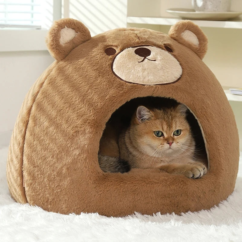 Cat Hideaway Bed Hut Plush