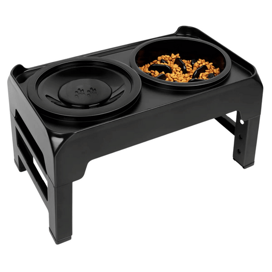 Elevated Dog Feeder Anti Gulping Dog Food Bowls - Pupporia