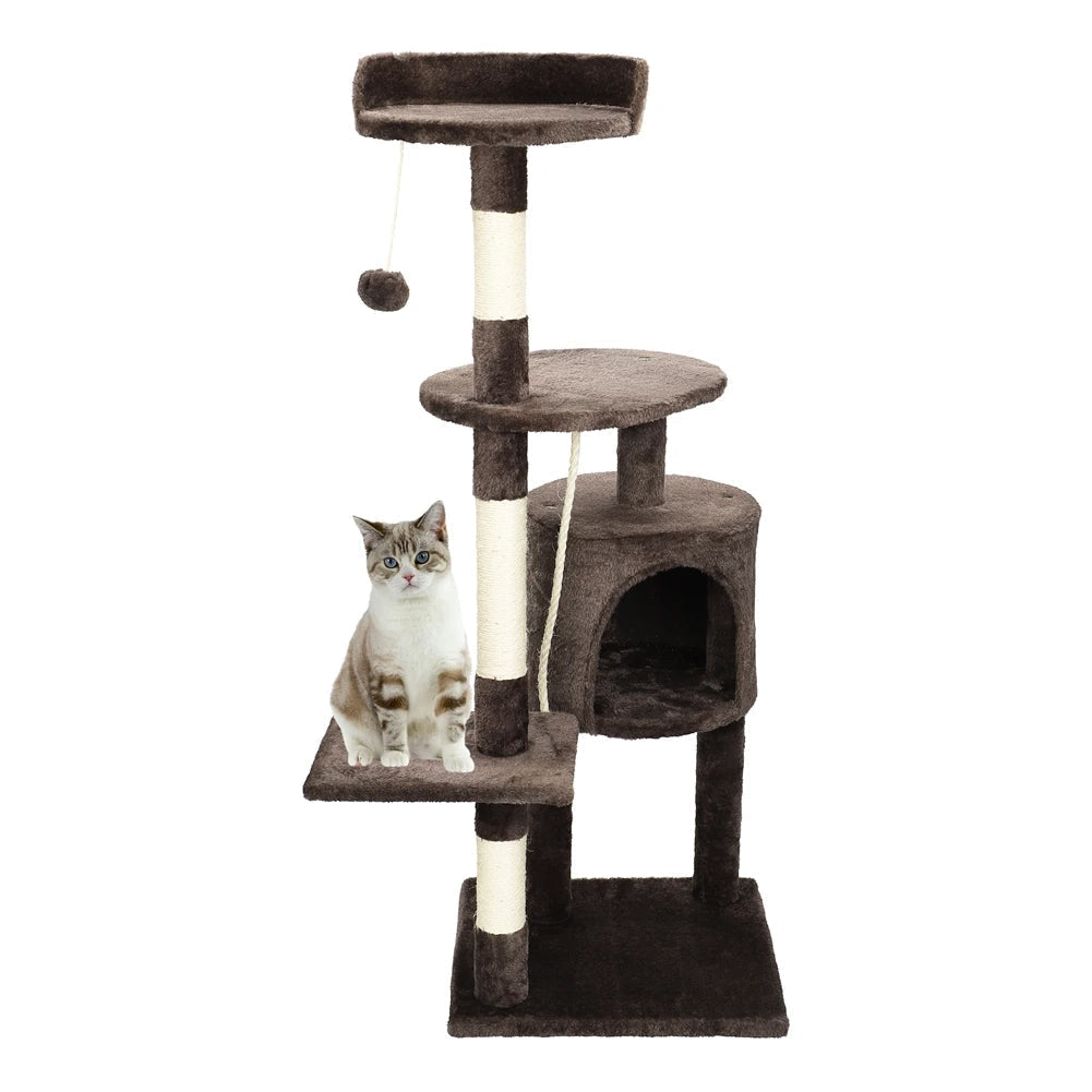 Cat Tower Hideaway Scratch Post Tall