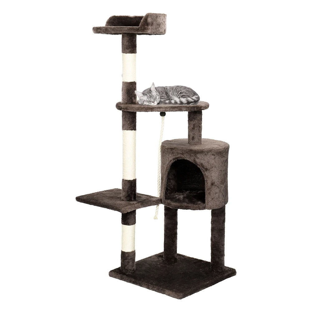 Cat Tower Hideaway Scratch Post Tall - Pupporia