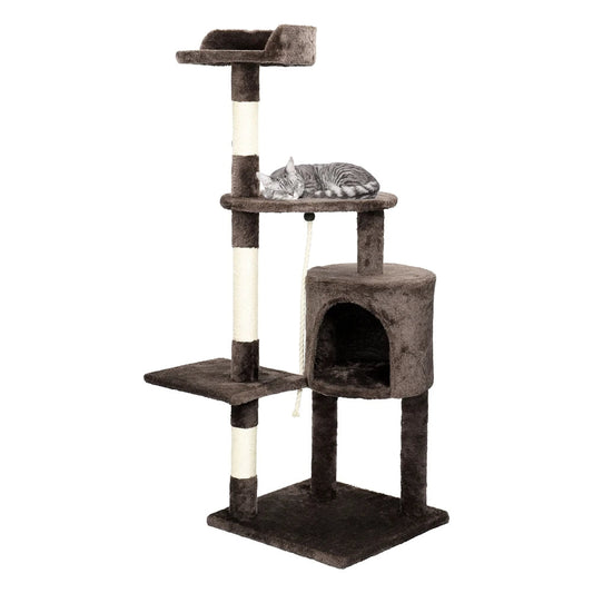 Cat Tower Hideaway Scratch Post Tall - Pupporia