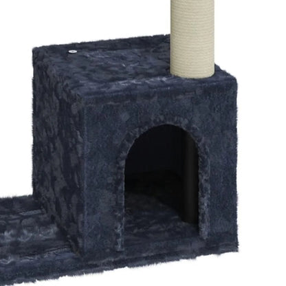 Cat Tower Hideaway Scratching Post Grey