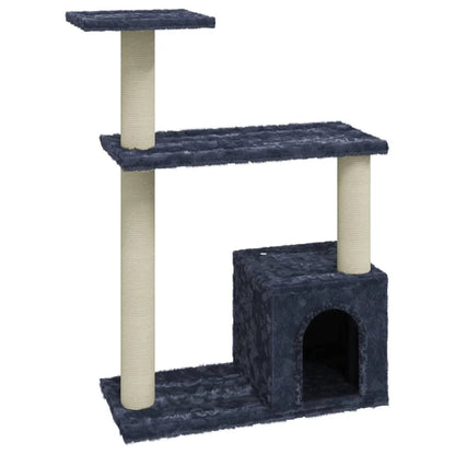 Cat Tower Hideaway Scratching Post Grey