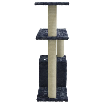 Cat Tower Hideaway Scratching Post Grey