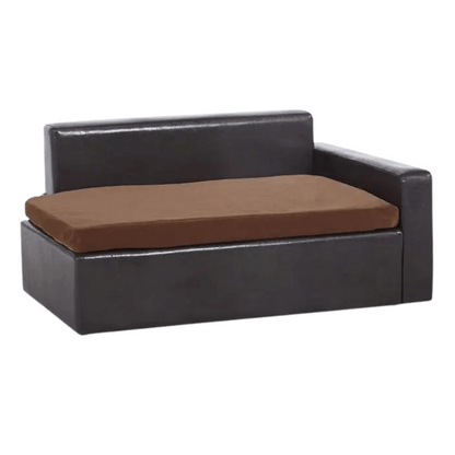 Faux Leather Dog Bed Storage Ottoman - Pupporia