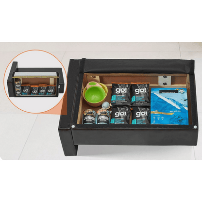 Faux Leather Dog Bed Storage Ottoman