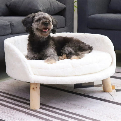 Round Pet Bed Cushion For Cats Small Pets - Pupporia