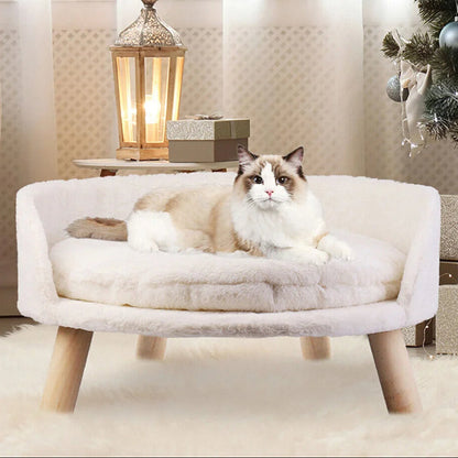 Round Pet Bed Cushion For Cats Small Pets