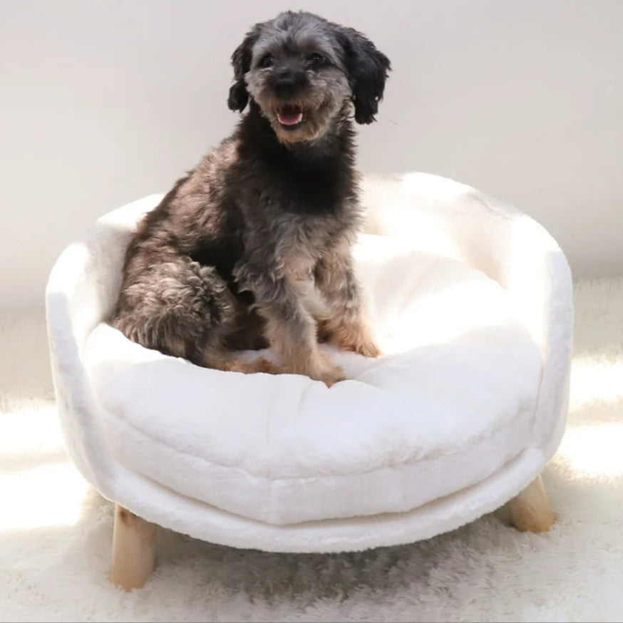 Round Pet Bed Cushion For Cats Small Pets
