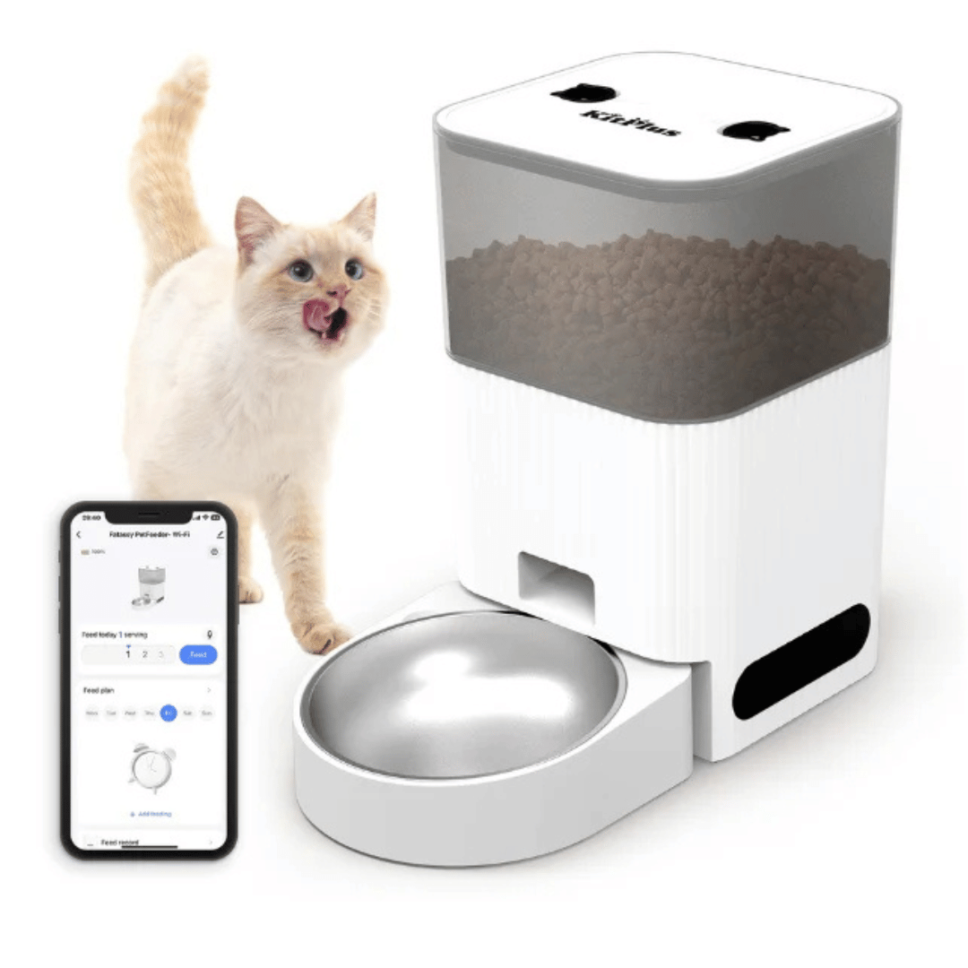 Automatic Pet Food Dispenser Wi-Fi Voice Recorder - Pupporia