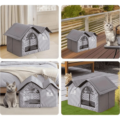 Cat House Indoor Outdoor Use Waterproof