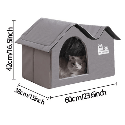 Cat House Indoor Outdoor Use Waterproof