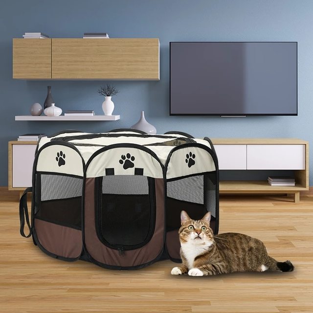 Portable Pet Playpen for Dogs and Cats