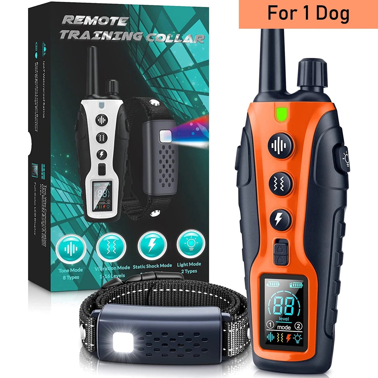 Waterproof Dog Training Collar Remote Long Range