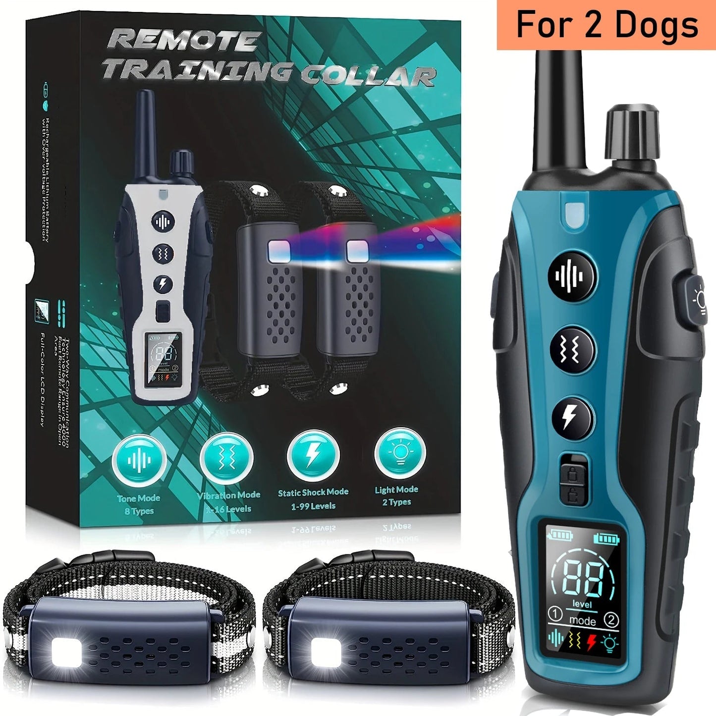 Waterproof Dog Training Collar Remote Long Range