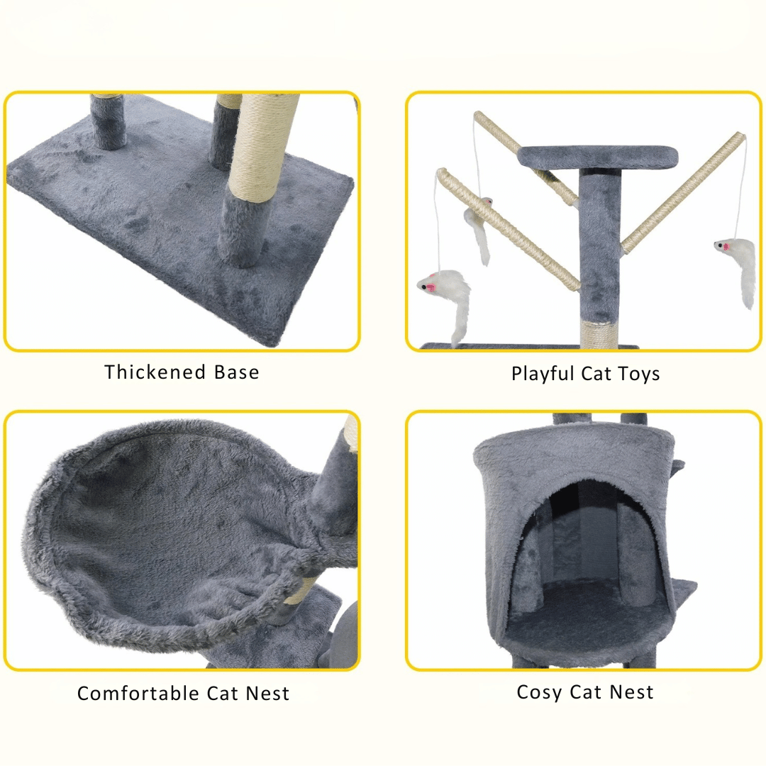 Cat Condo Soft Bed Perches Scratcher