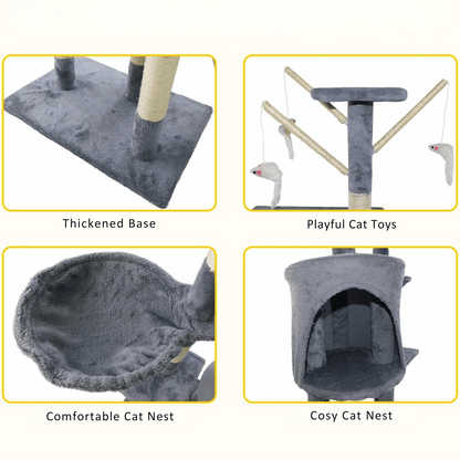 Cat Condo Soft Bed Perches Scratcher