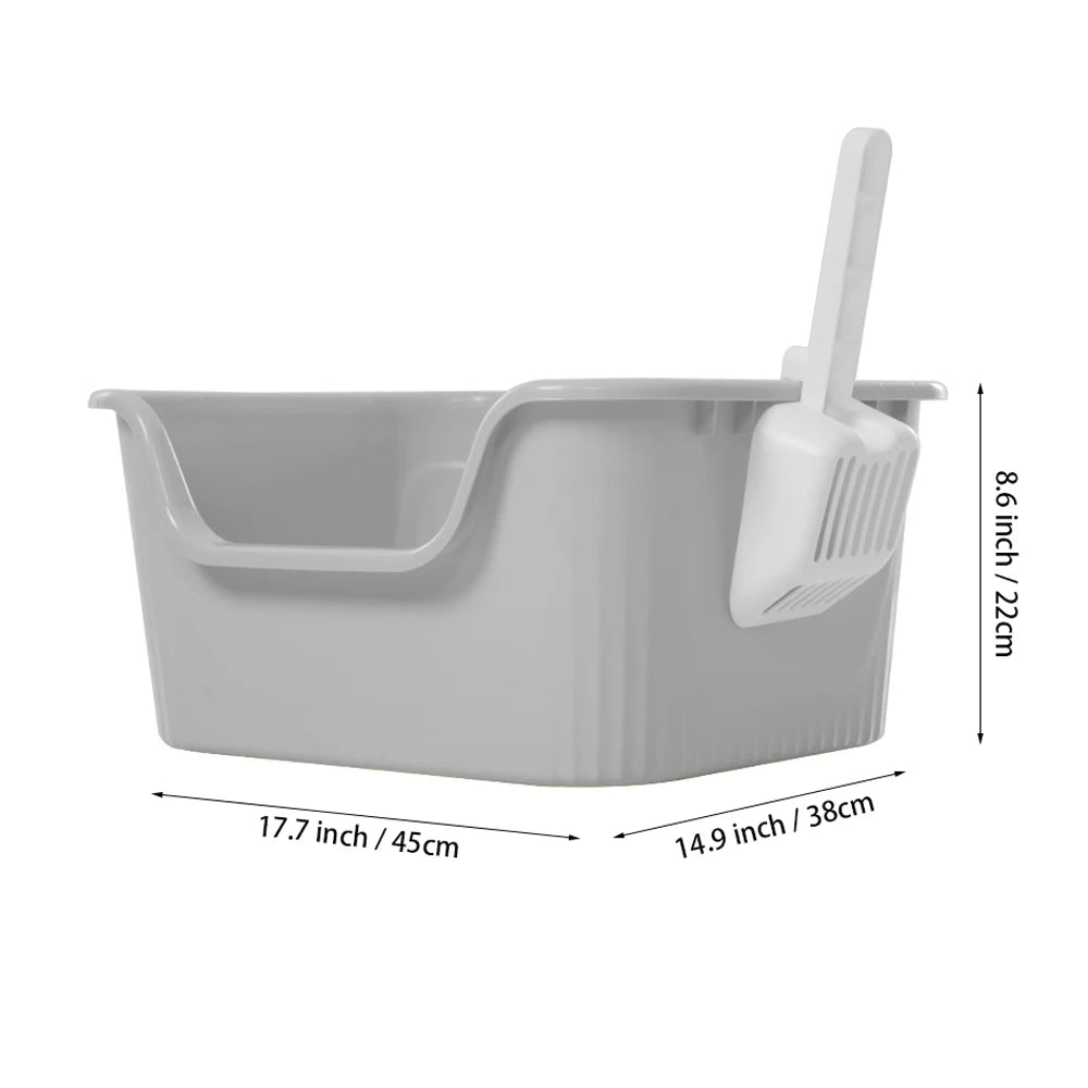 Large Covered Cat Litter Box with Scoop