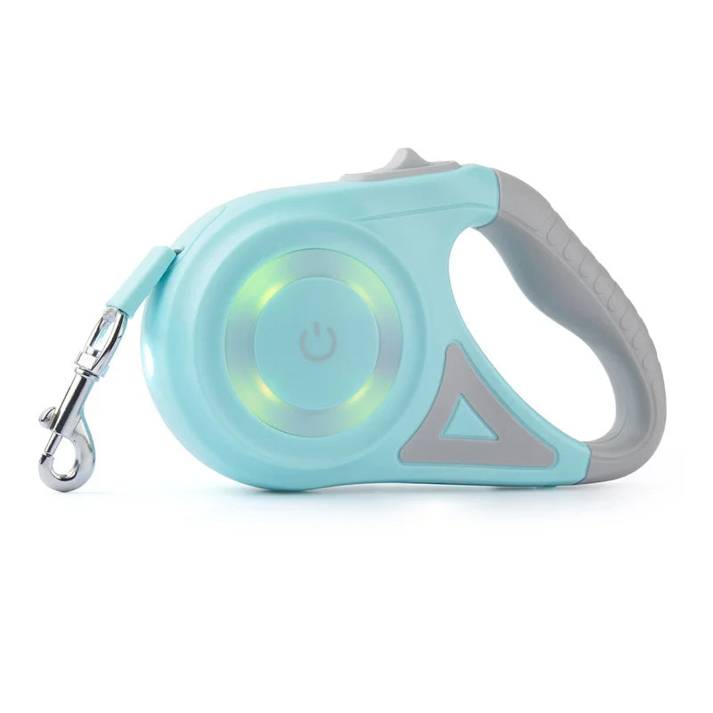 Adjustable Pet Leash With Flashlight Comfort Grip