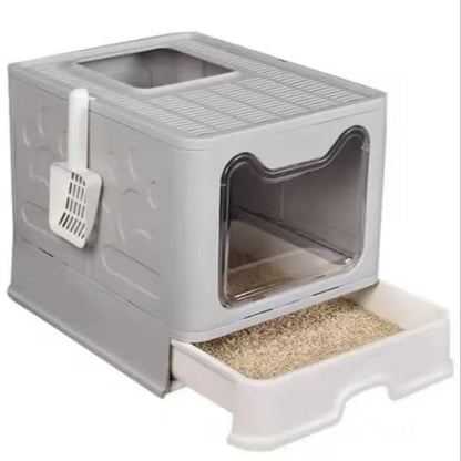 Hidden Cat Litter Box Odor Control Gray