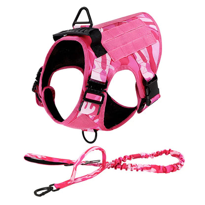 Camo Dog Harness Vest Outdoor