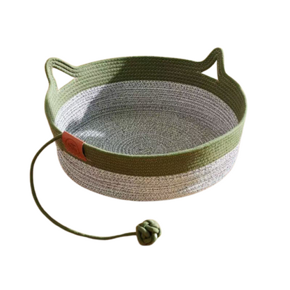 Woven Cat Bed Basket Natural Fiber