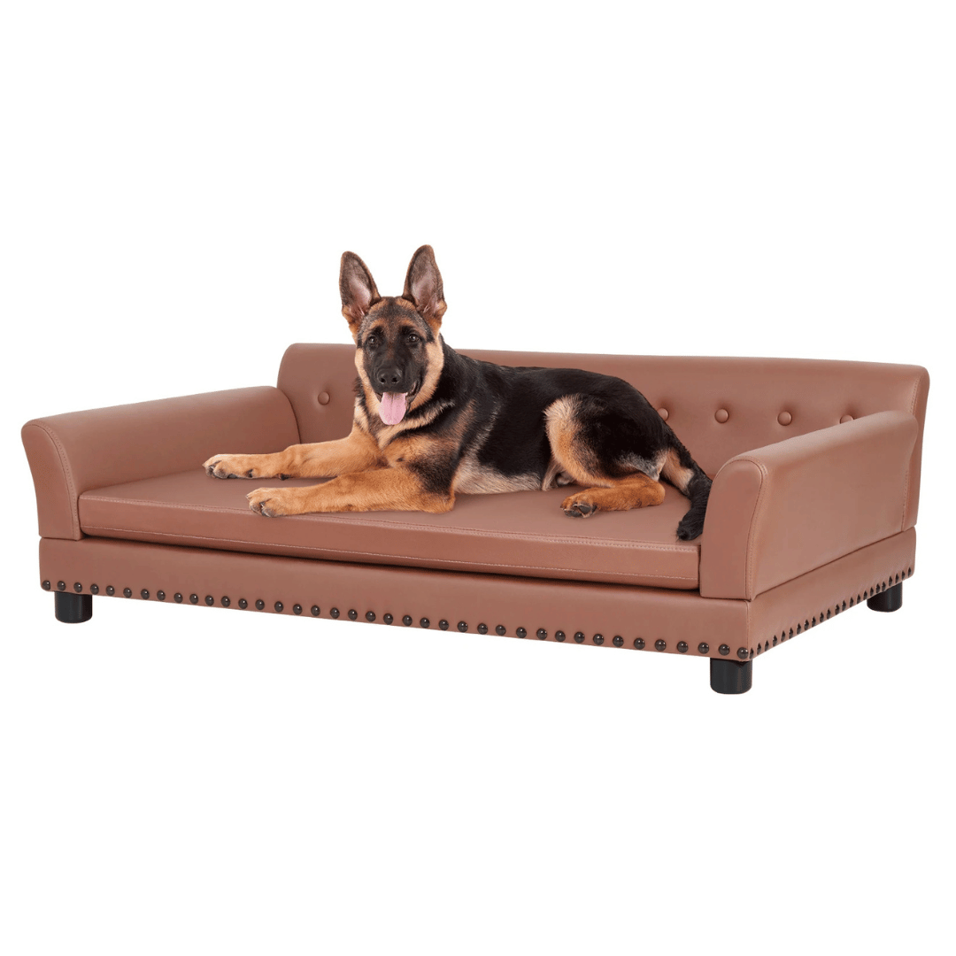 Orthopedic Pet Sofa Fake Leather Large Dogs - Pupporia