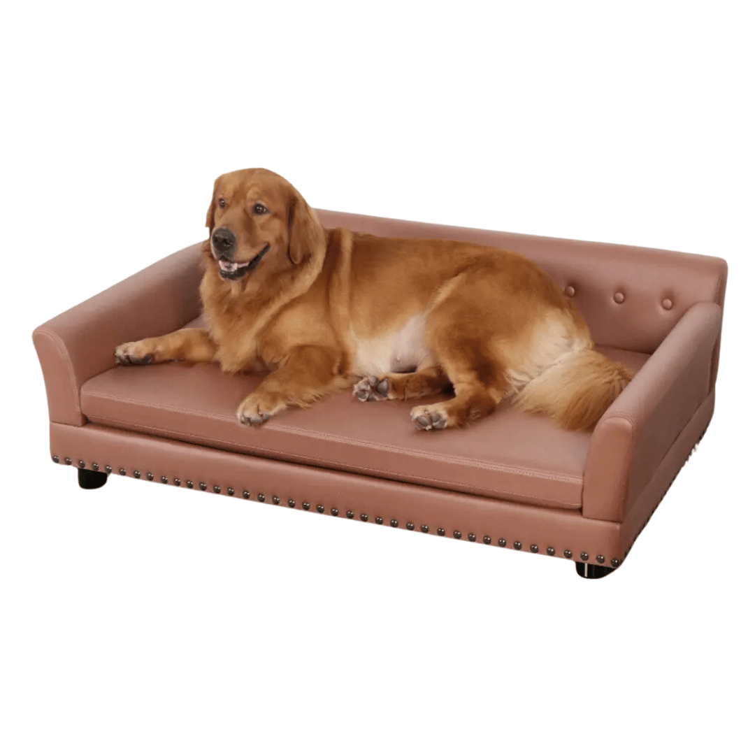 Orthopedic Pet Sofa Fake Leather Large Dogs
