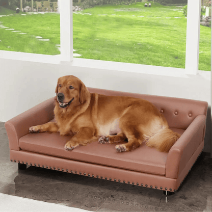 Orthopedic Pet Sofa Fake Leather Large Dogs