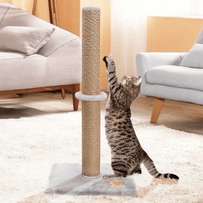 Grey Cat Scratcher Tower - Pupporia