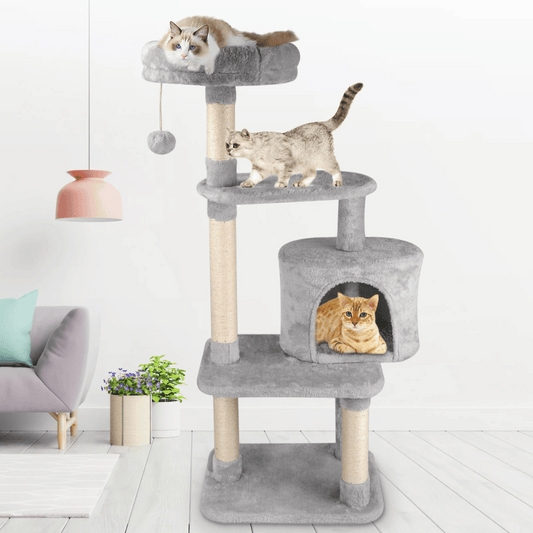 Cat Tower Soft Condo Scratching Post - Pupporia