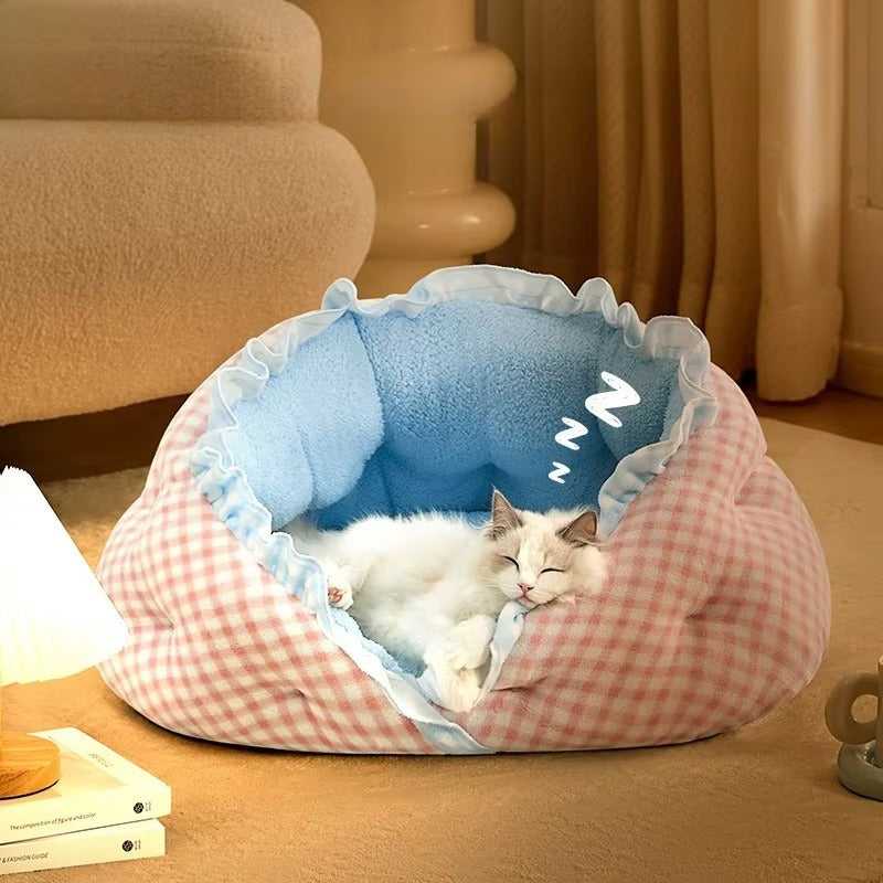 Cat Bed Plush Cozy