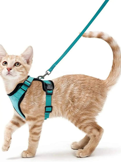 Cat Harness Leash Set Breathable Comfortable
