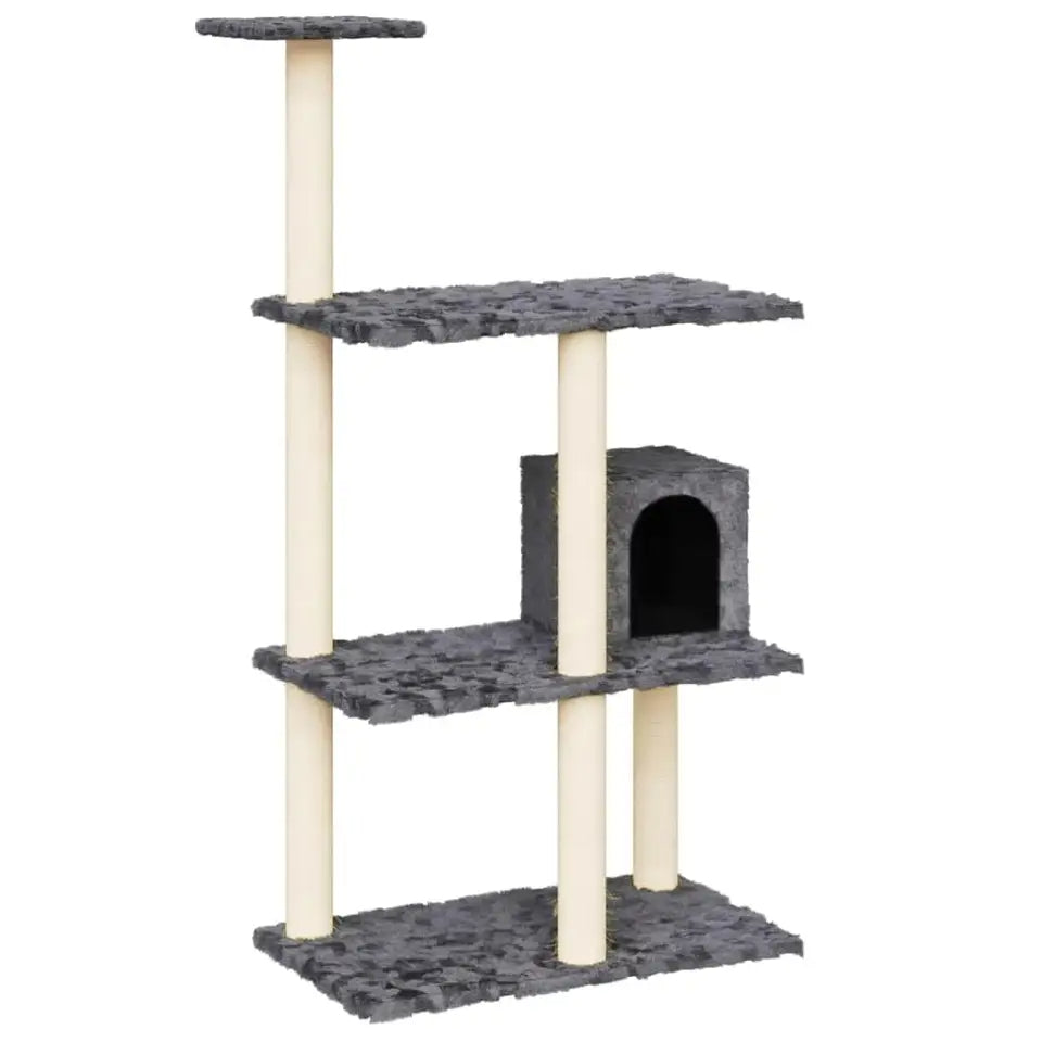 Tall Cat Tower Soft Hideaway Scratch Pads