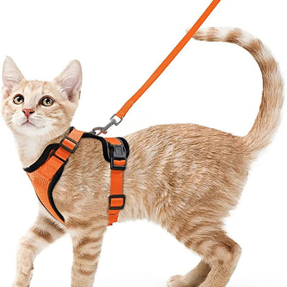 Cat Harness Leash Set Breathable Comfortable