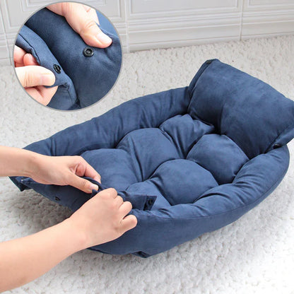PawLounge™ – Luxury 3-in-1 Convertible Dog Bed Sofa