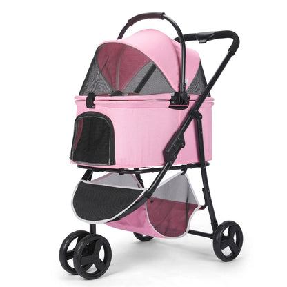 Pet Stroller Removable Carrier Bag Foldable