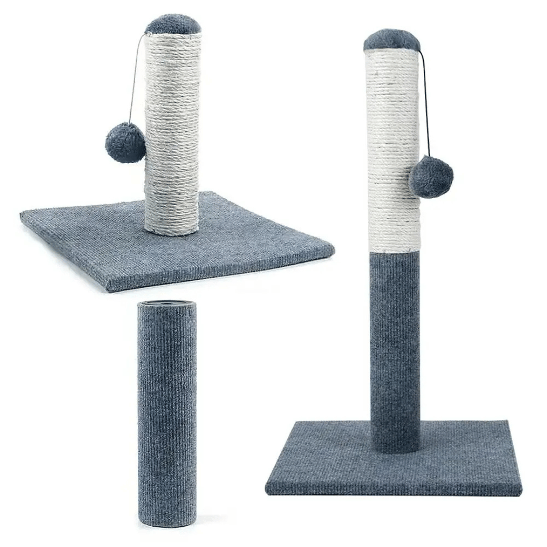 Kitty Scratcher Post with Dangling Toy