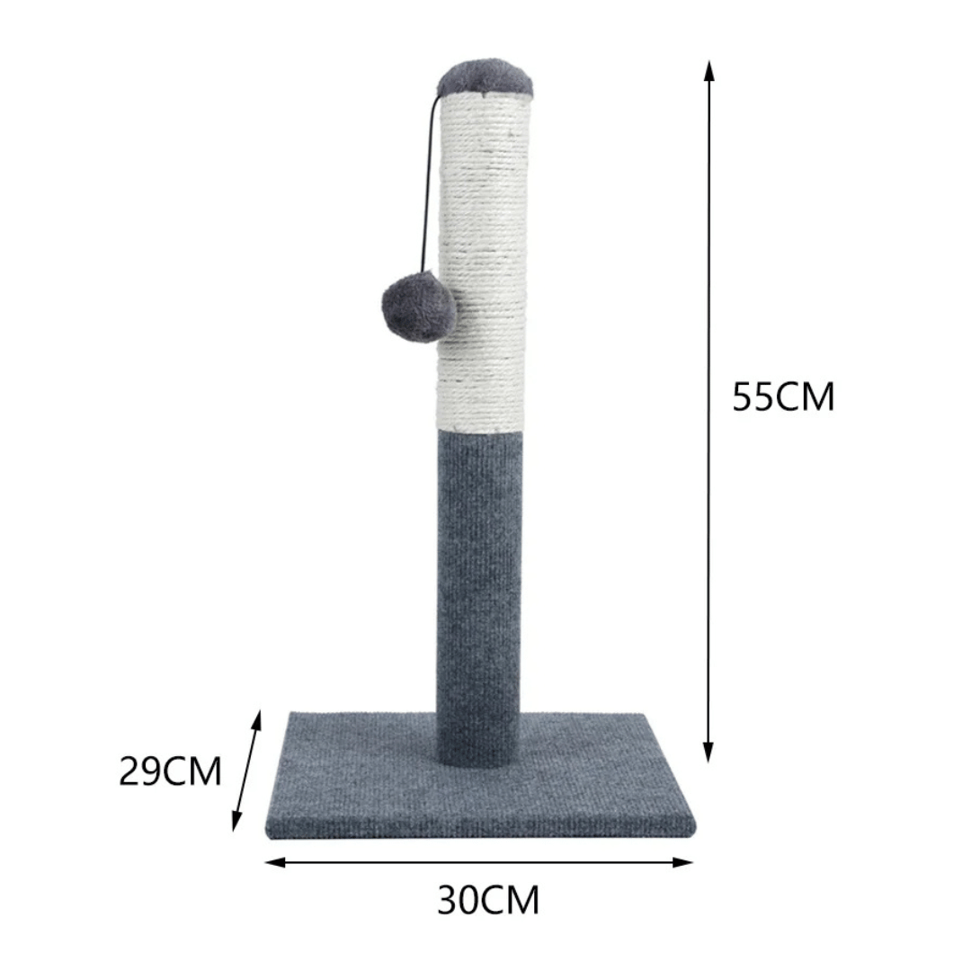 Kitty Scratcher Post with Dangling Toy