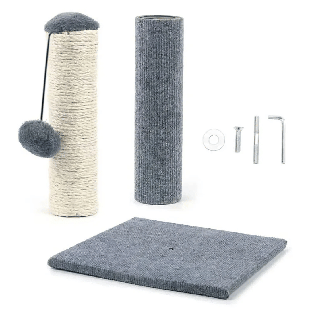 Kitty Scratcher Post with Dangling Toy