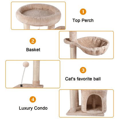 Cat Tower Soft Perch House Hammock