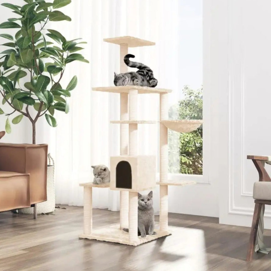 Cat Tower Hideaway Scratching Post