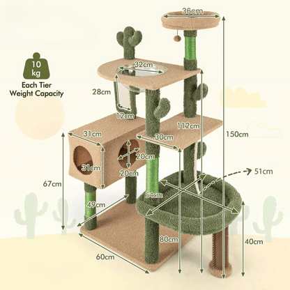 Cat Tower Condo Bed Perches