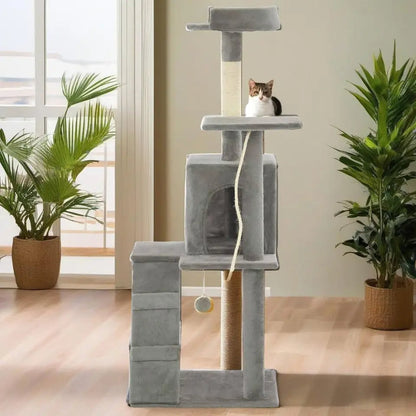 Cat Climbing Tower Hideaway Ladder