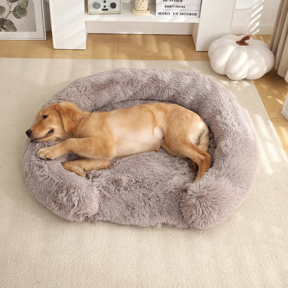 Orthopedic Dog Bed With Pillow Calming Support