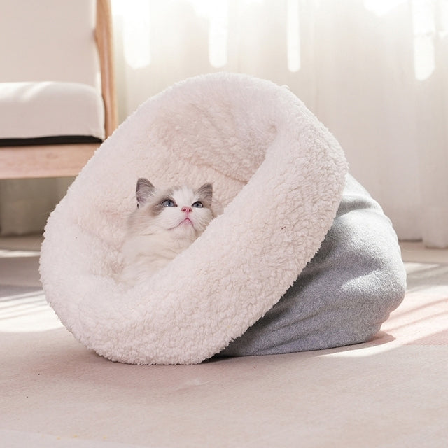 Plush Kitty Sleeping Bag Soft Cozy