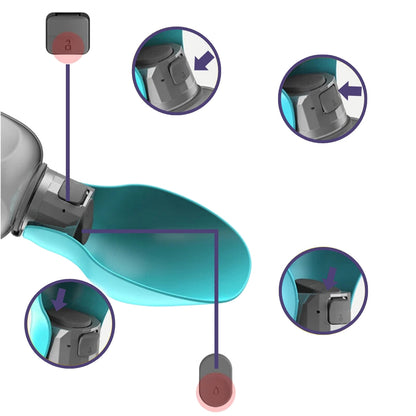 Portable Pet Water Bottle Spill-Proof