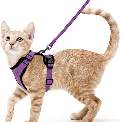 Cat Harness Leash Set Breathable Comfortable
