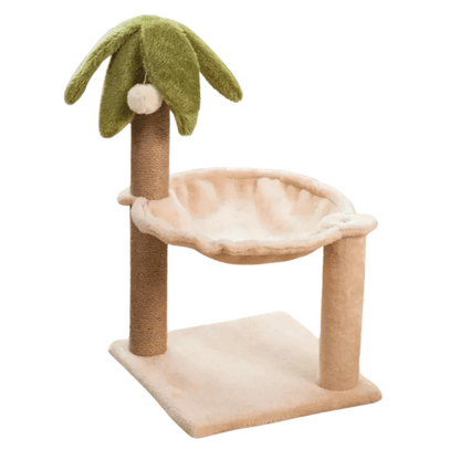 Cat Tree Scratcher Bed Wooden - Pupporia