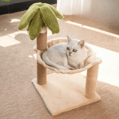 Cat Tree Scratcher Bed Wooden